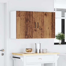 Keukenwandkasten 2 st Kalmar oud houtkleurig bewerkt hout