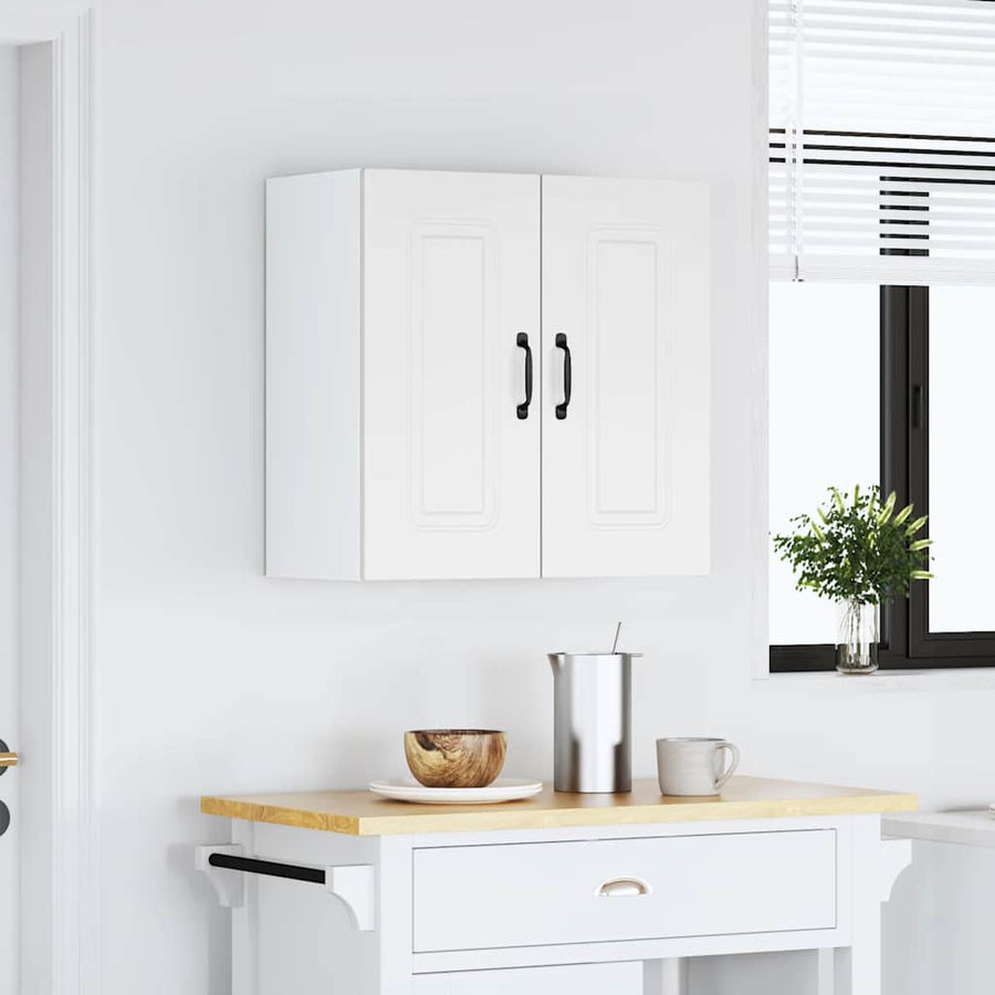 Keukenwandkast Kalmar bewerkt hout wit