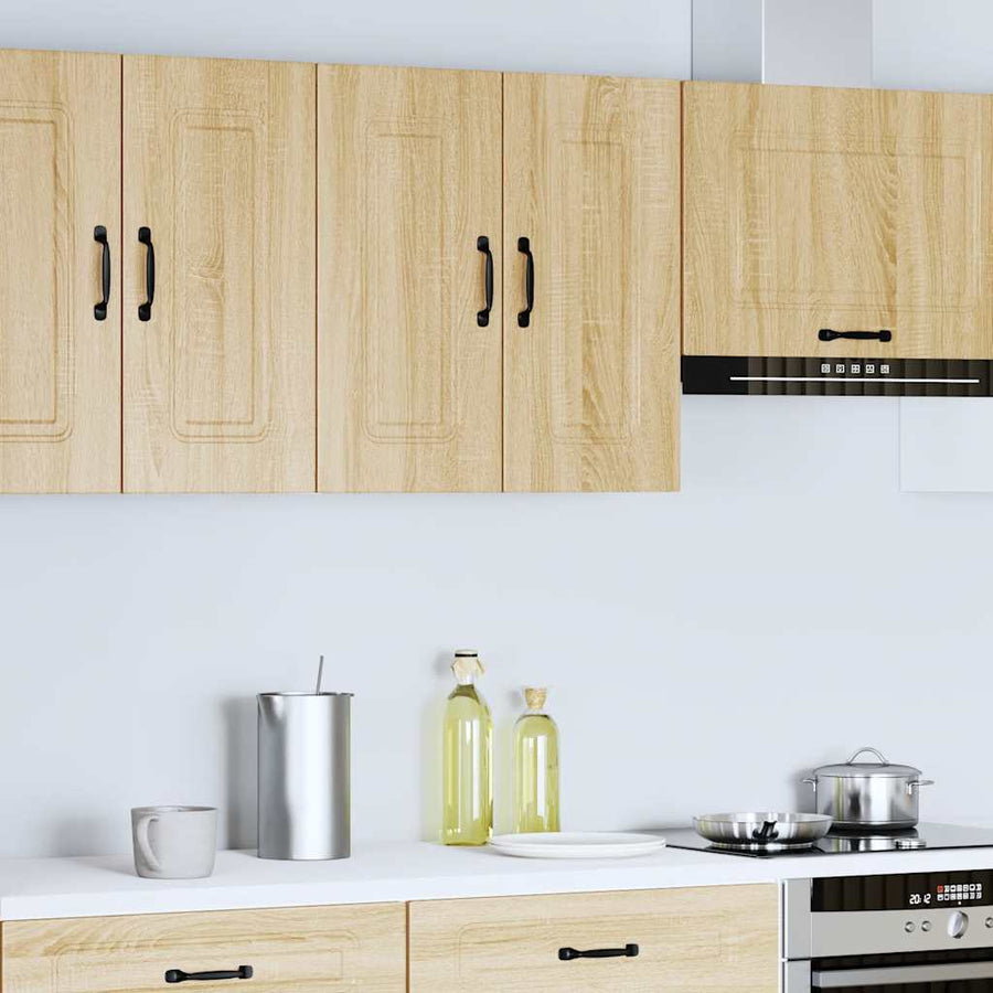 Keukenwandkast Kalmar bewerkt hout sonoma eikenkleurig