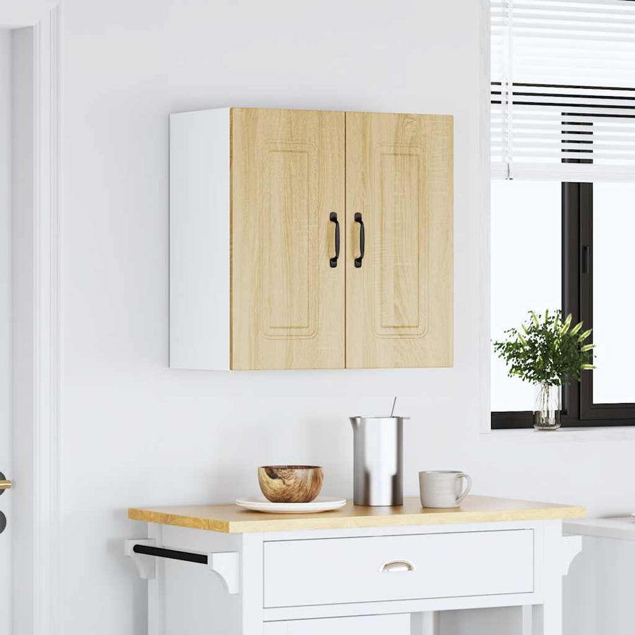 Keukenwandkast Kalmar bewerkt hout sonoma eikenkleurig