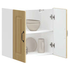 Keukenwandkast 60x31x60 cm bewerkt hout sonoma eiken
