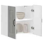 Kalmar Kitchen Wall Cabinet Treated Wood Concrete Grey