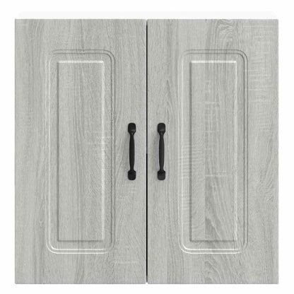 Keukenwandkast Kalmar bewerkt hout grijs sonoma eiken