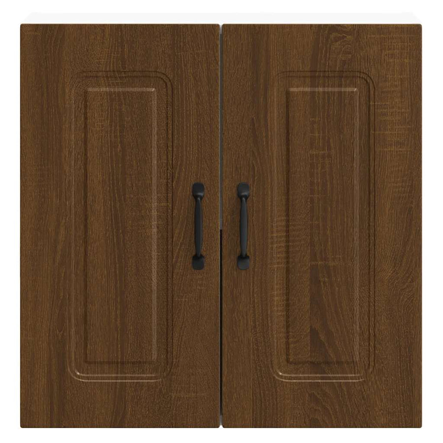Keukenwandkast Kalmar bewerkt hout bruin eikenkleur