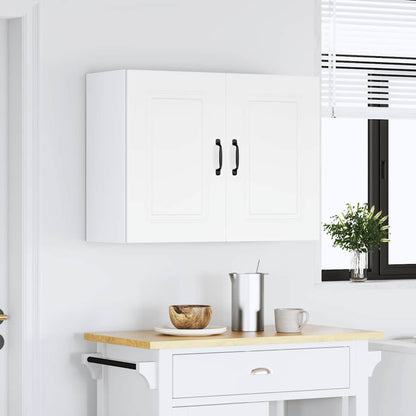 Keukenwandkast Kalmar bewerkt hout wit