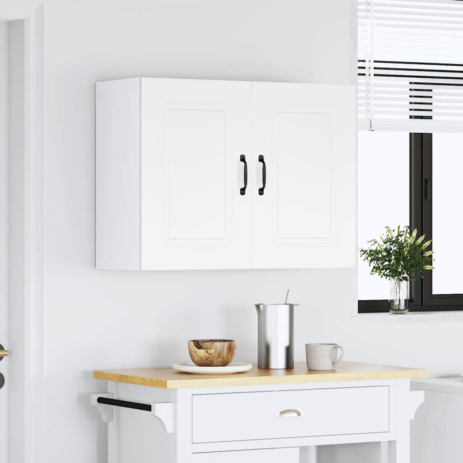 Keukenwandkast Kalmar bewerkt hout wit