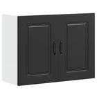 Kalmar black engineered wood kitchen wall cabinet