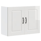 Kitchen wall cabinet Kalmar treated wood high gloss white