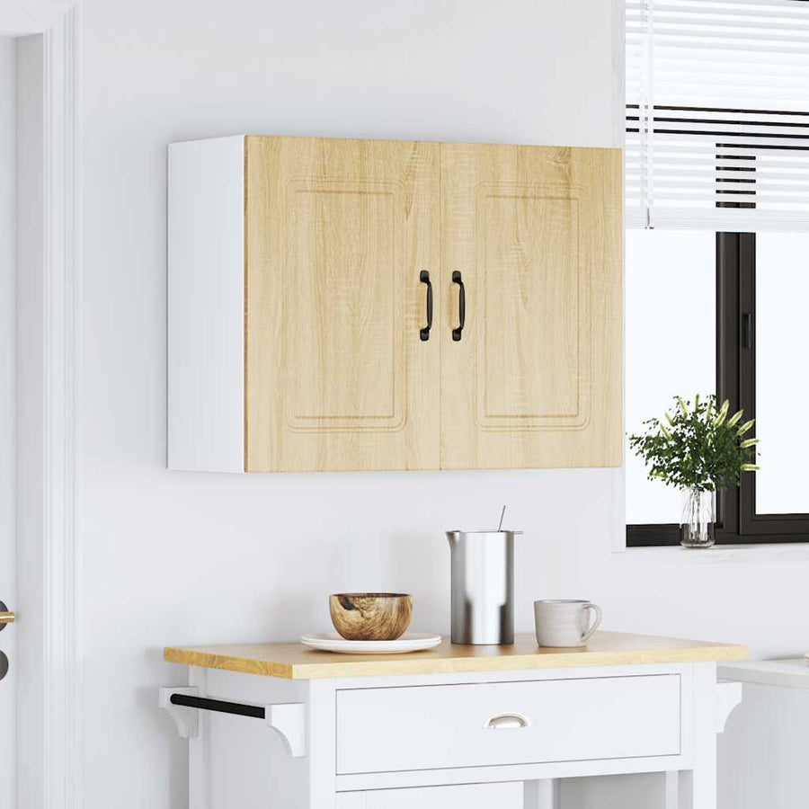 Keukenwandkast Kalmar bewerkt hout sonoma eikenkleurig