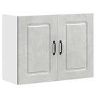 Kalmar Kitchen Wall Cabinet Treated Wood Concrete Grey