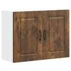 Keukenbovenkast 80x31x60 cm bewerkt hout gerookt eiken