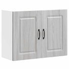 Keukenbovenkast 80x31x60 cm grijs sonoma eiken