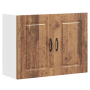 Keukenbovenkast Kalmar 80x31x60 cm bewerkt hout oud houtkleurig