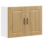 Keukenbovenkast Kalmar 80x31x60 cm bewerkt hout eikenkleur