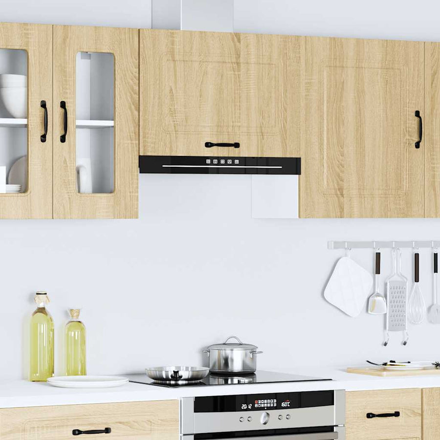 Keukenwandkast Kalmar bewerkt hout sonoma eikenkleurig