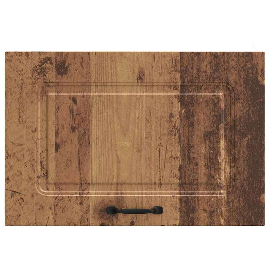 Keukenwandkast Kalmar bewerkt hout oud houtkleurig
