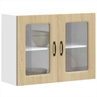 Keukenwandkast 80x31x60 cm bewerkt hout sonoma eiken