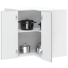 Keuken hoekkast 57x57x60 cm bewerkt hout eikenkleur