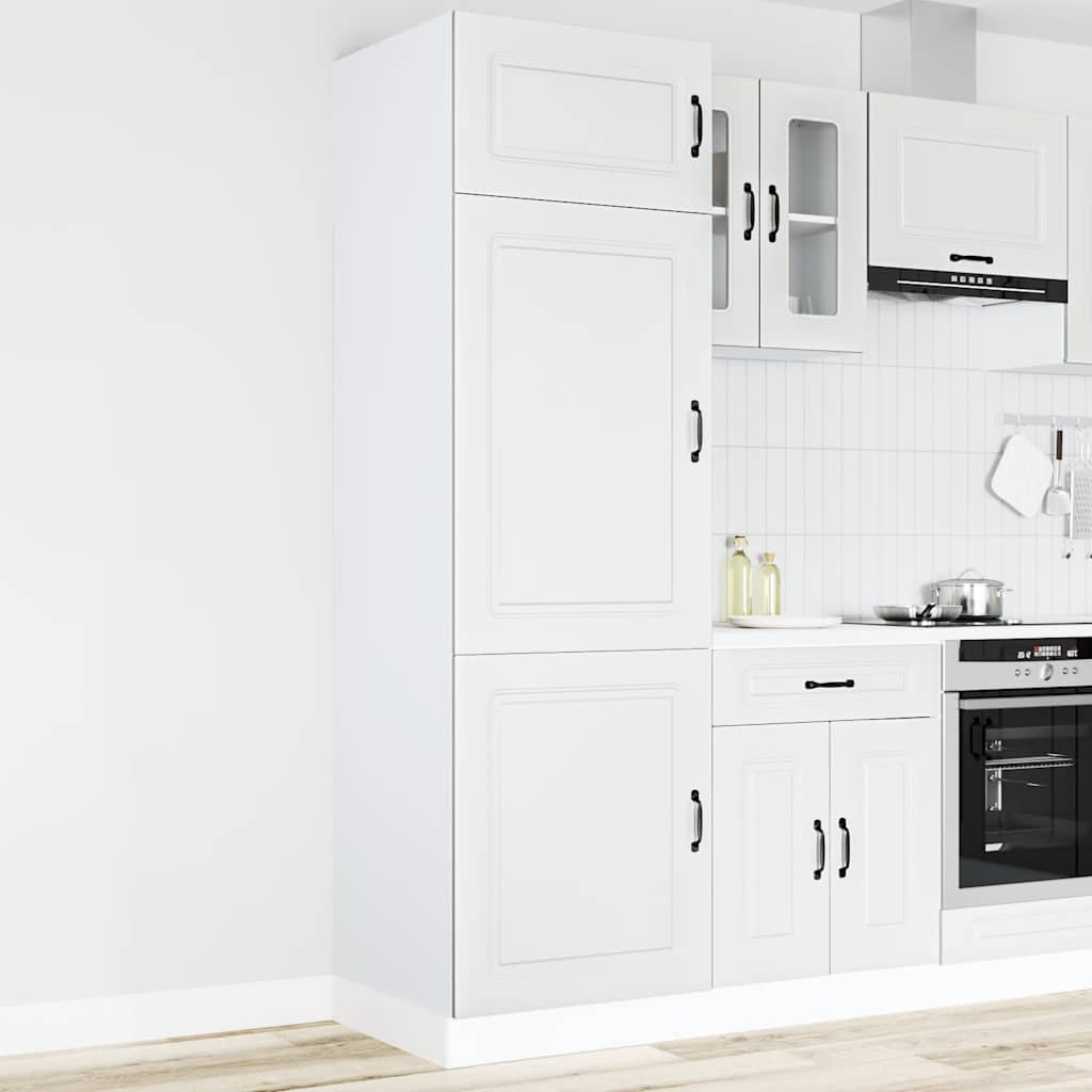 Keukenkast Kalmar bewerkt hout wit