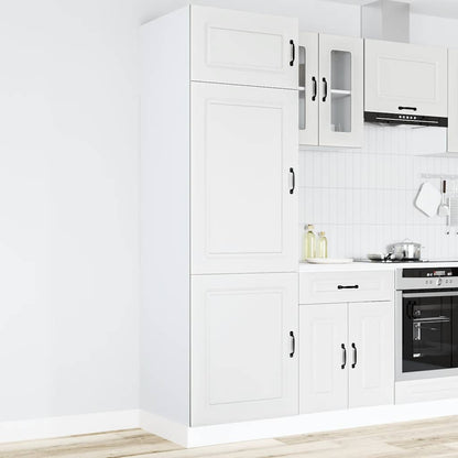 Keukenkast Kalmar bewerkt hout wit