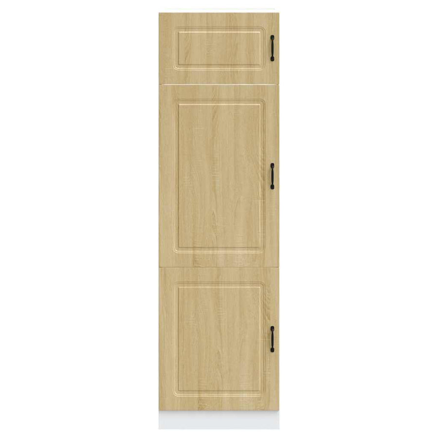 Keukenkast Kalmar bewerkt hout sonoma eikenkleurig