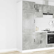 Keukenkast Kalmar 60x57x207 cm bewerkt hout betongrijs