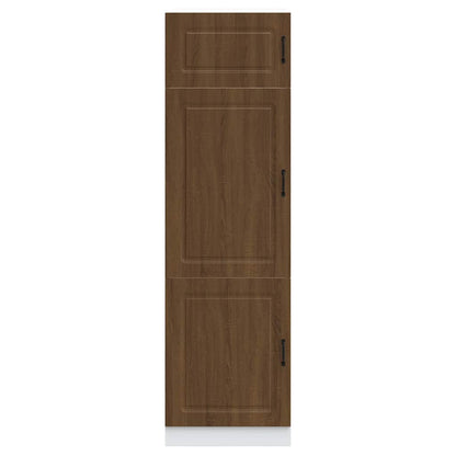 Keukenkast Kalmar bewerkt hout bruin eikenkleur