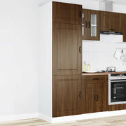 Keukenkast Kalmar 60x57x207 cm bewerkt hout bruin