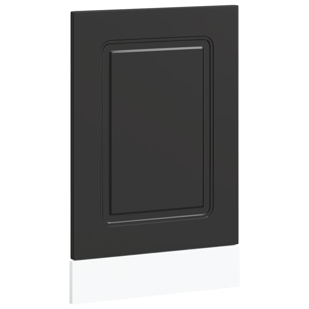 Vaatwaspaneel Kalmar 45x1,5x67 cm bewerkt hout zwart