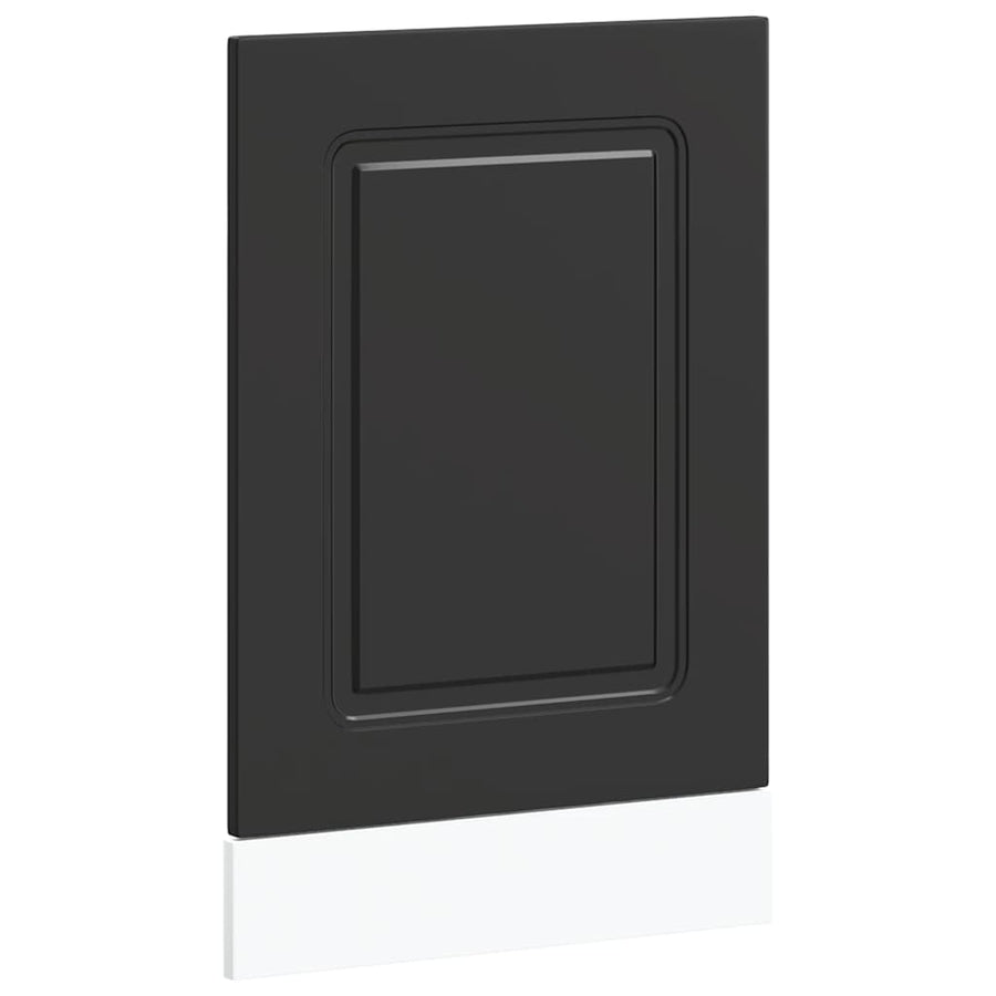 Vaatwaspaneel Kalmar 45x1,5x67 cm bewerkt hout zwart