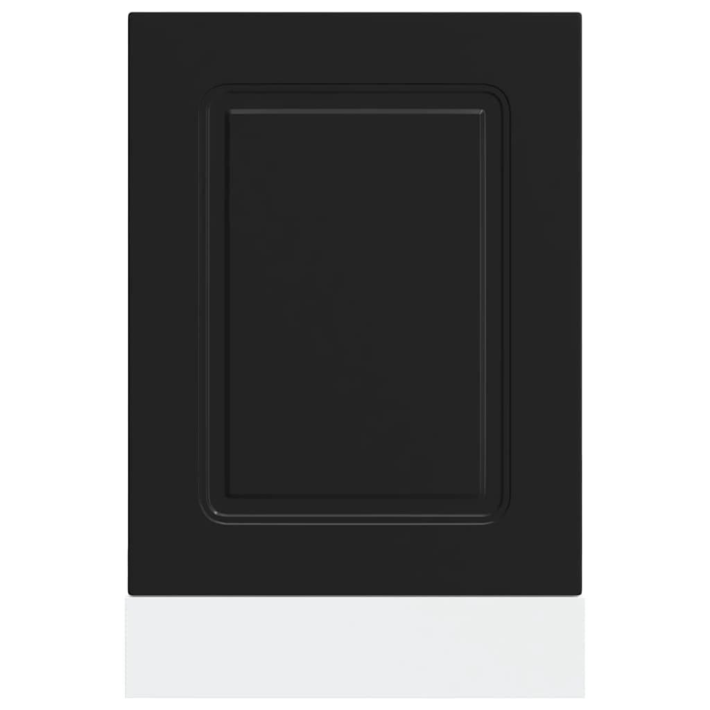 Vaatwaspaneel Kalmar 45x1,5x67 cm bewerkt hout zwart