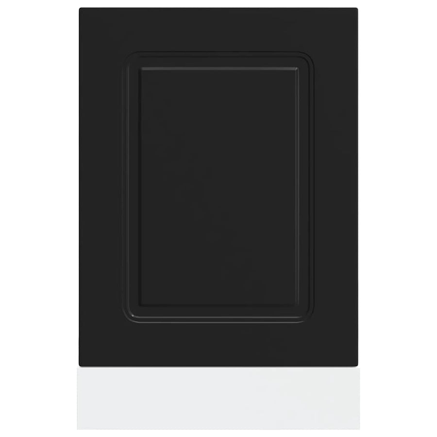 Vaatwaspaneel Kalmar 45x1,5x67 cm bewerkt hout zwart