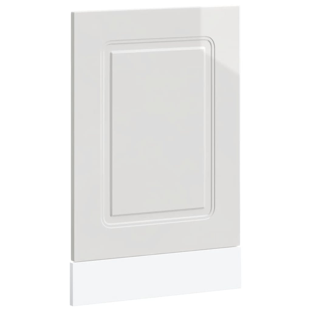 Vaatwaspaneel Kalmar 45x1,5x67 cm bewerkt hout hoogglans wit