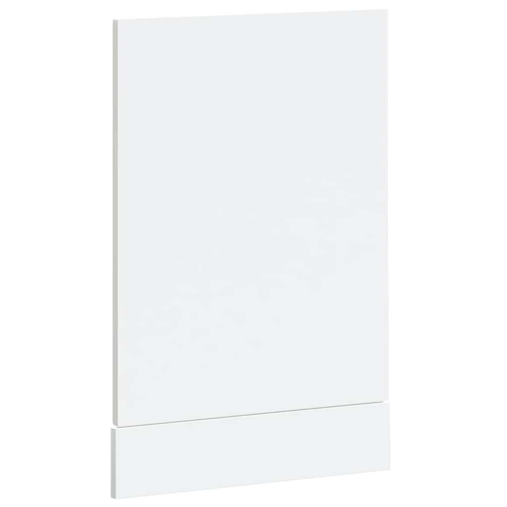 Vaatwaspaneel Kalmar 45x1,5x67 cm bewerkt hout hoogglans wit