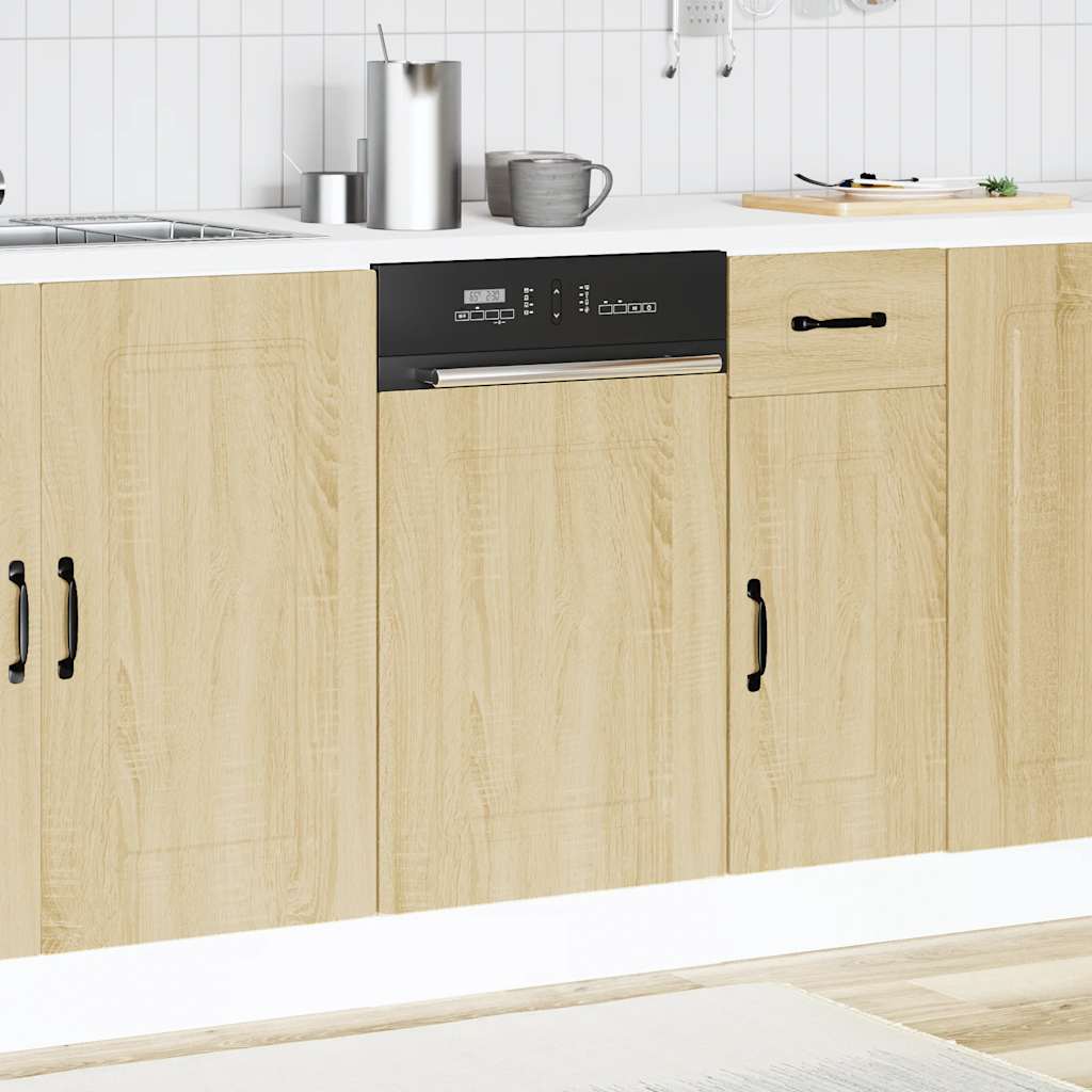 Vaatwaspaneel Kalmar 45x1,5x67 cm bewerkt hout sonoma eiken