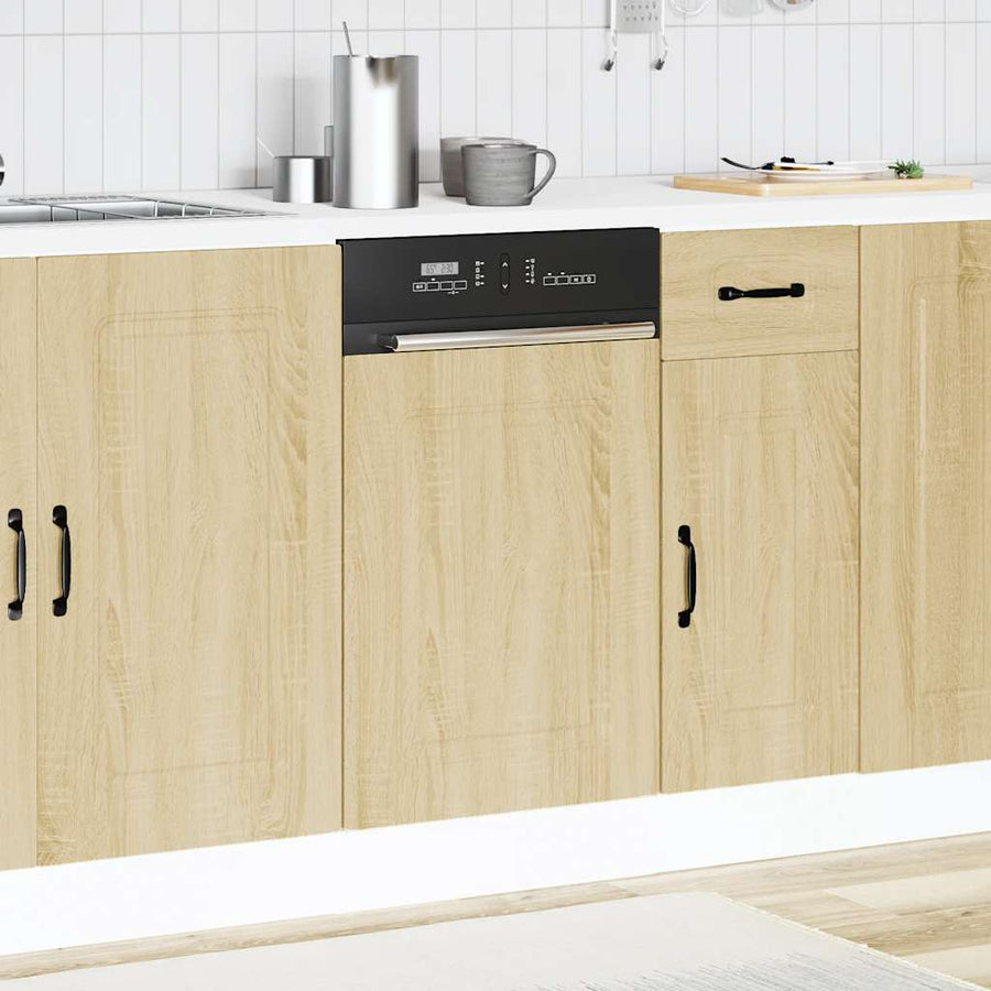 Vaatwaspaneel Kalmar 45x1,5x67 cm bewerkt hout sonoma eiken