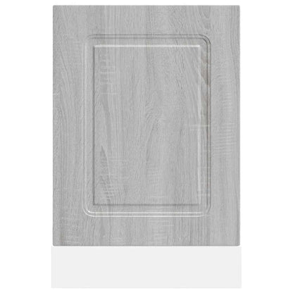 Vaatwaspaneel Kalmar 45x1,5x67 cm bewerkt hout grijs sonoma