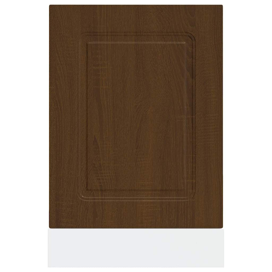 Vaatwaspaneel Kalmar 45x1,5x67 cm bewerkt hout bruin eikenkleur