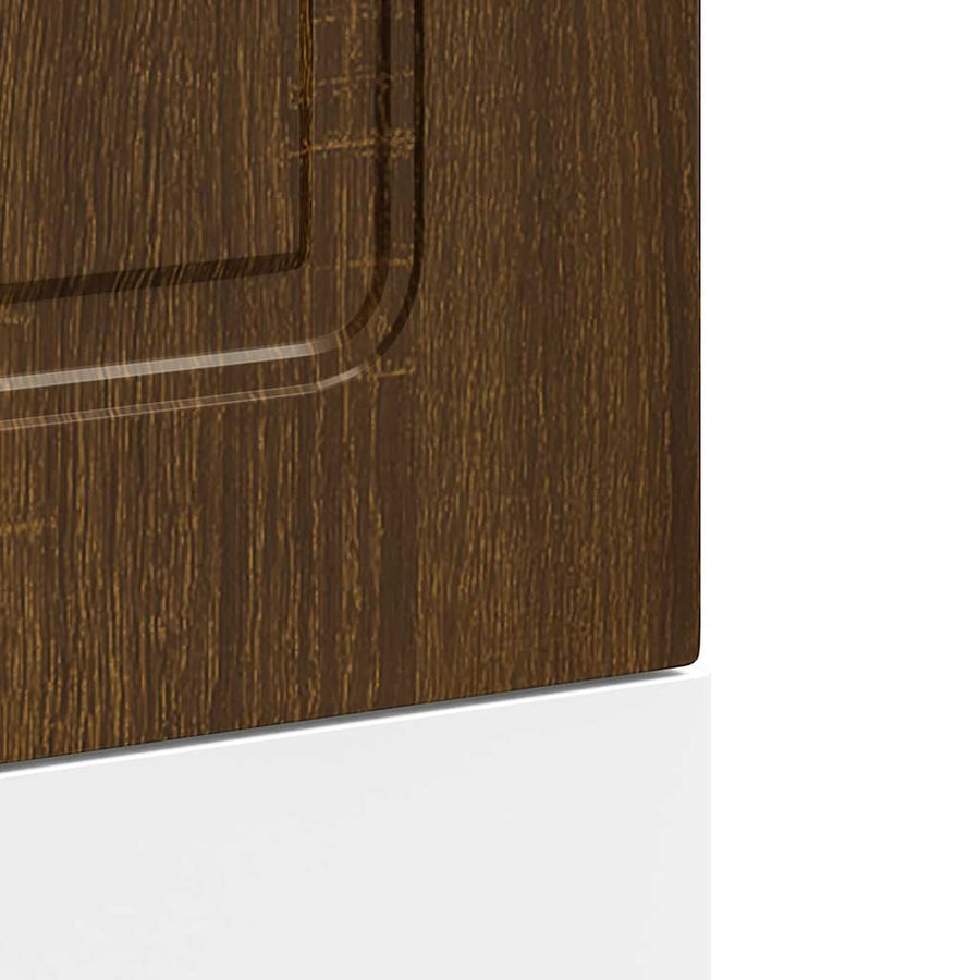 Vaatwaspaneel Kalmar 45x1,5x67 cm bewerkt hout bruin eikenkleur