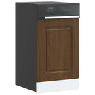 Dishwasher panel Kalmar 45x1.5x67 cm engineered wood brown oak color