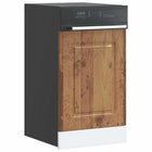 Vaatwaspaneel 45x1,5x67 cm bewerkt hout oud houtkleurig