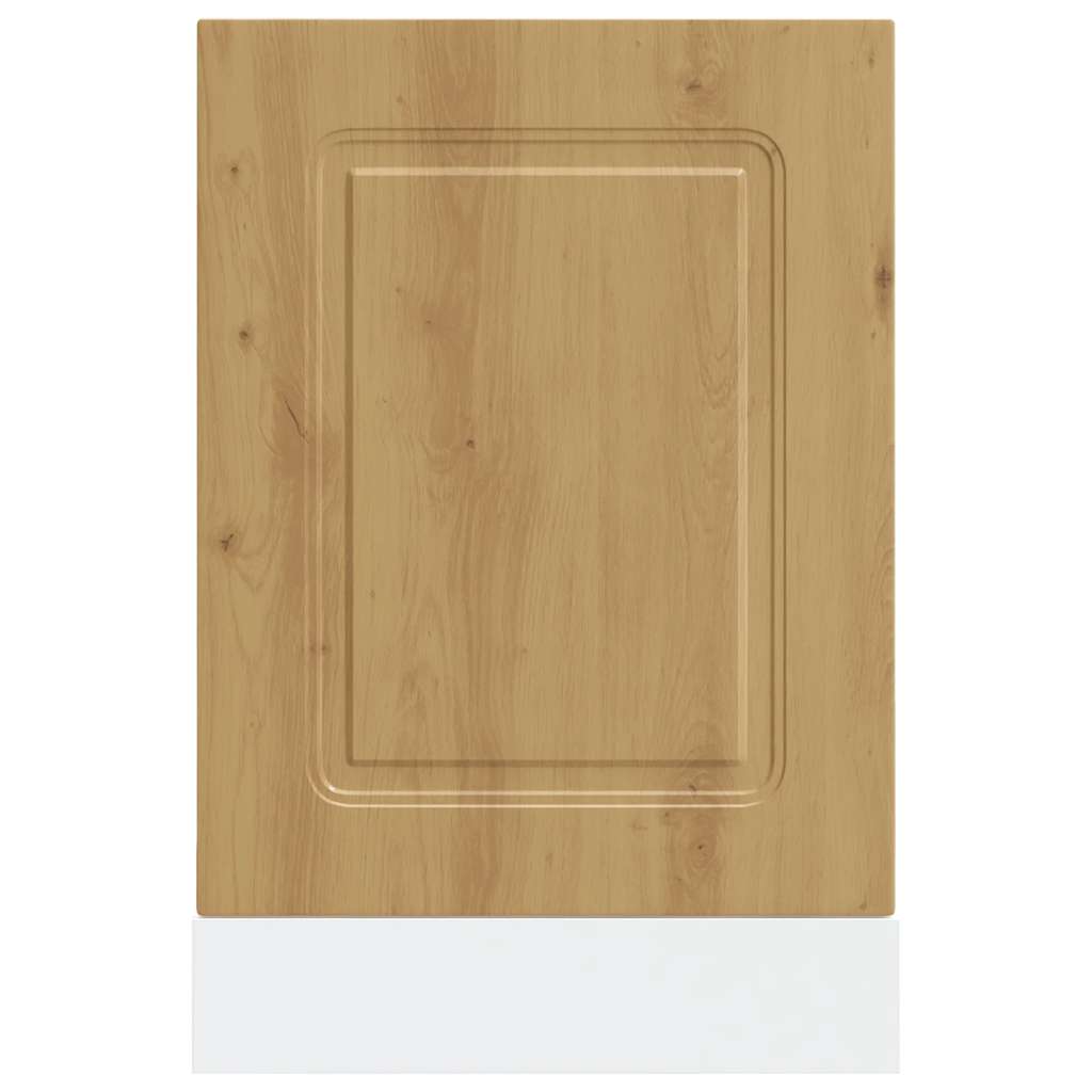 Vaatwaspaneel Kalmar 45x1,5x67 cm bewerkt hout artisanaal eiken