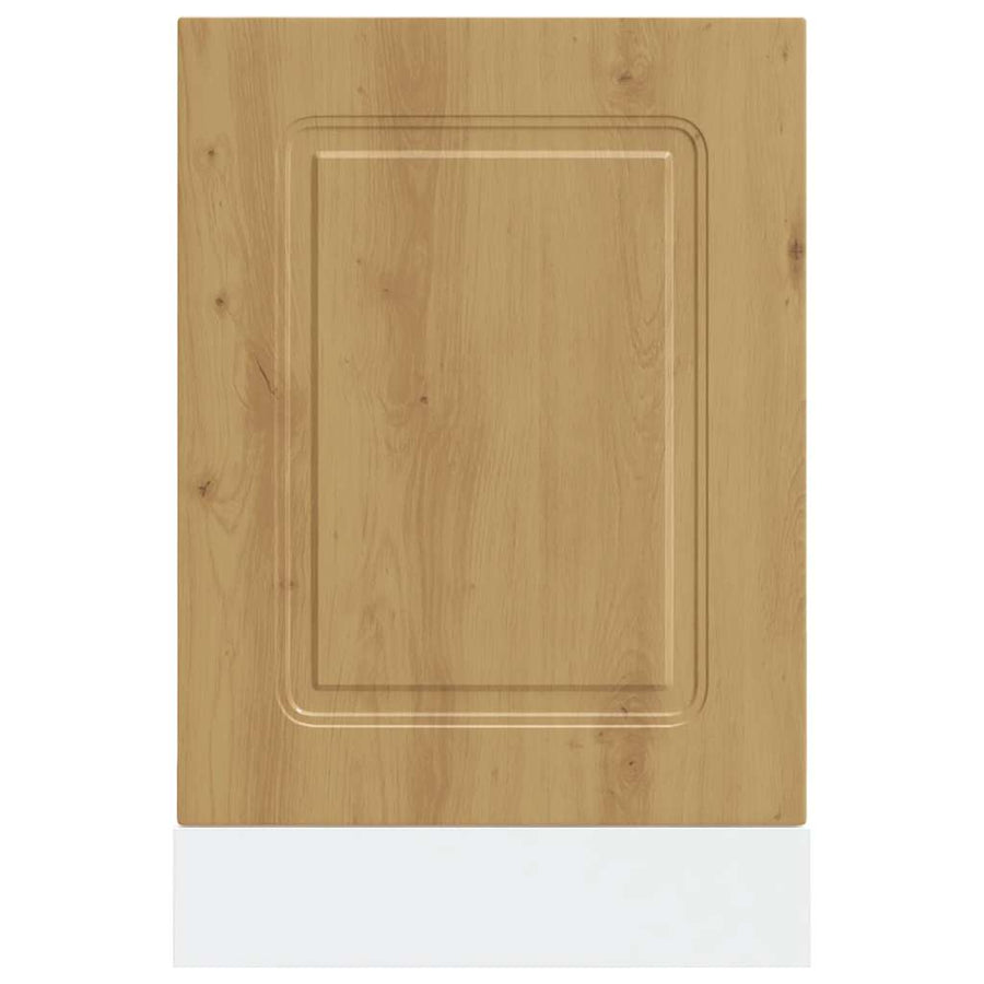 Vaatwaspaneel Kalmar 45x1,5x67 cm bewerkt hout artisanaal eiken
