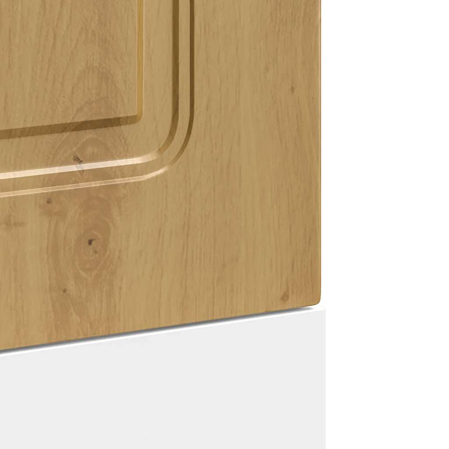 Vaatwaspaneel Kalmar 45x1,5x67 cm bewerkt hout artisanaal eiken