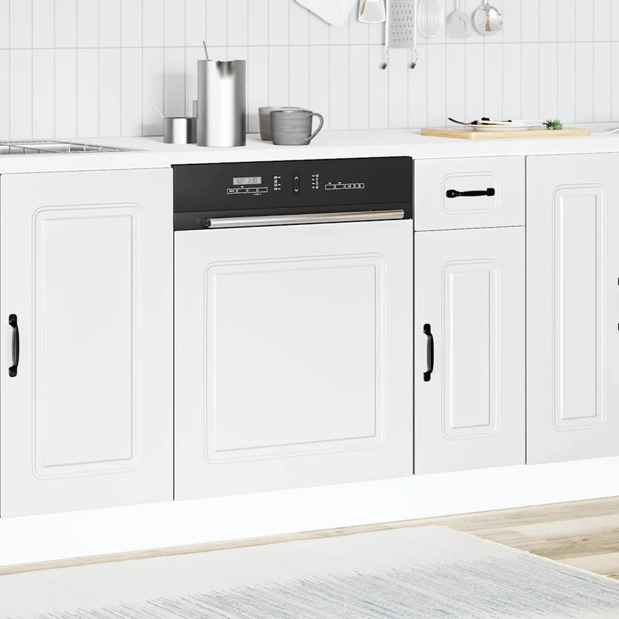 Vaatwaspaneel Kalmar 60x1,5x67 cm bewerkt hout wit