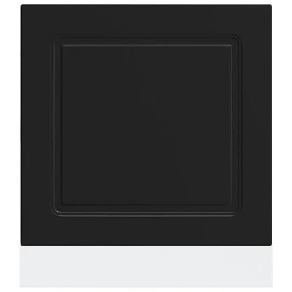 Vaatwaspaneel Kalmar 60x1,5x67 cm bewerkt hout zwart