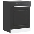 Dishwasher panel Kalmar 60x1.5x67 cm engineered wood black