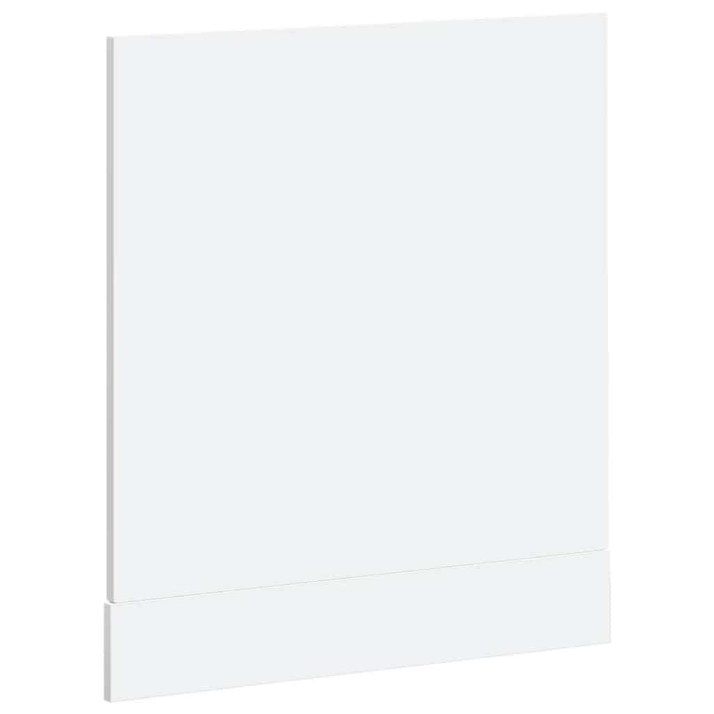 Vaatwaspaneel Kalmar 60x1,5x67 cm bewerkt hout hoogglans wit