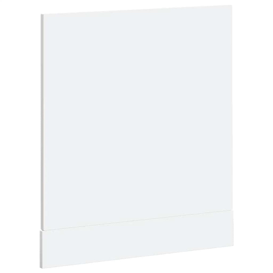 Vaatwaspaneel Kalmar 60x1,5x67 cm bewerkt hout hoogglans wit