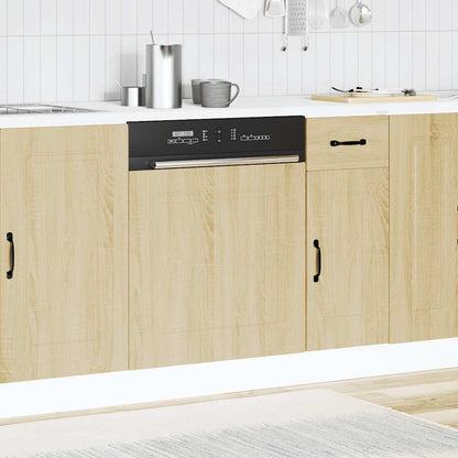 Vaatwaspaneel Kalmar 60x1,5x67 cm bewerkt hout sonoma eiken